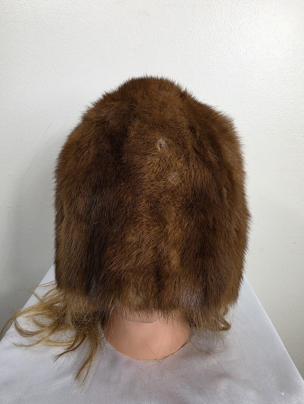 Vintage Brown Real Fur Winter Hat